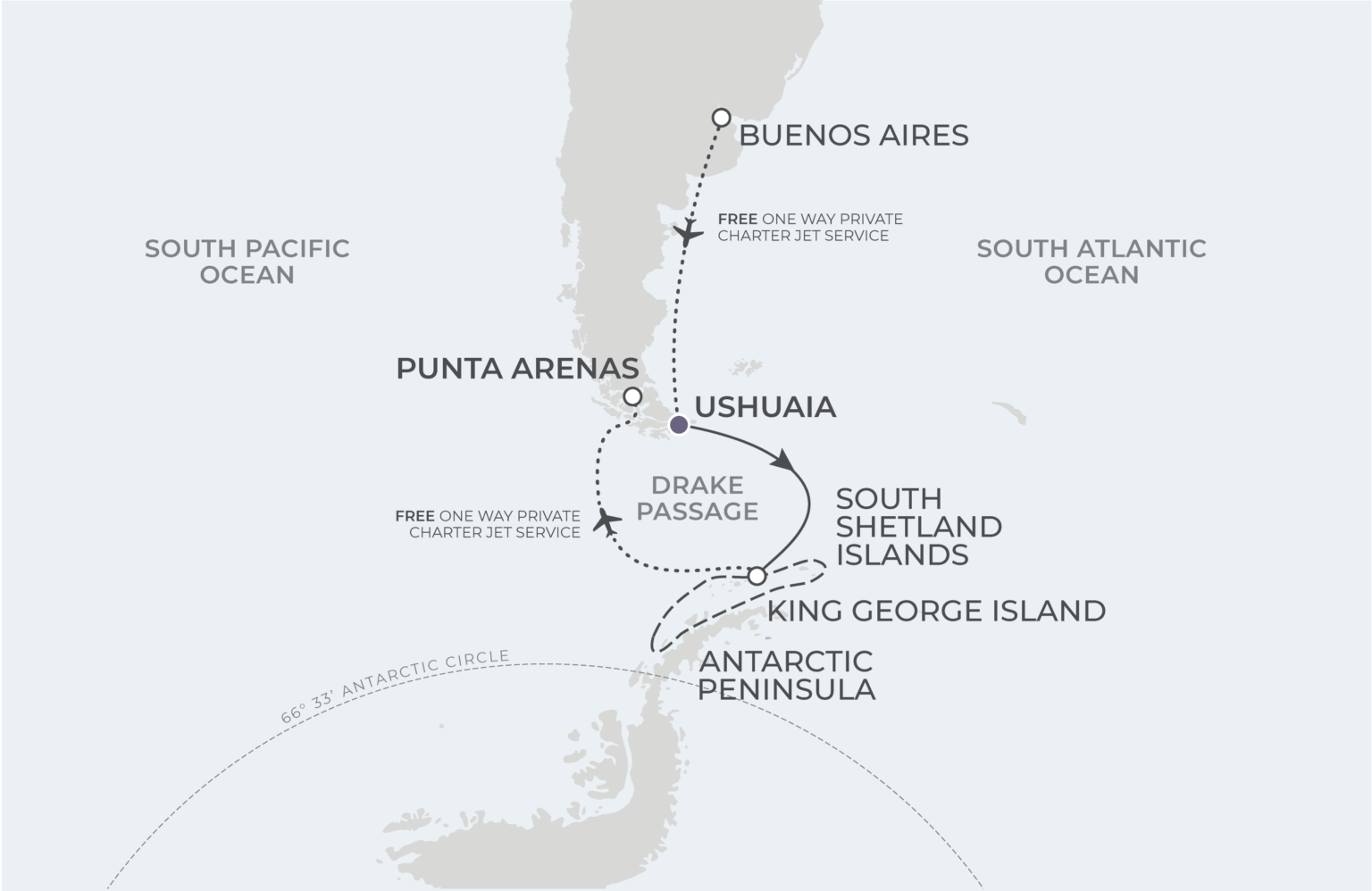 Antarctica Cruise & Fly hover image