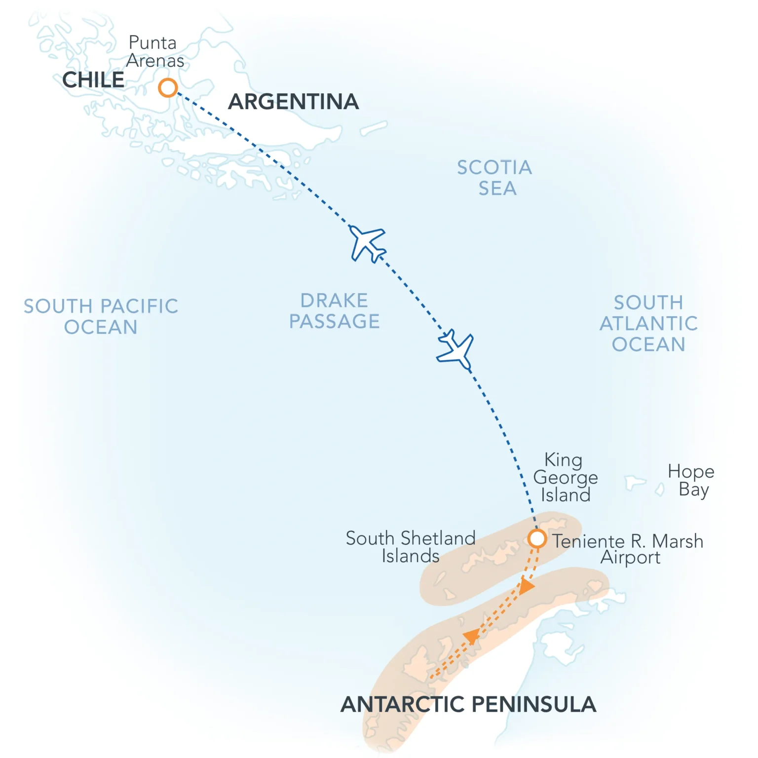 Antarctica: Fly the Drake Passage hover image